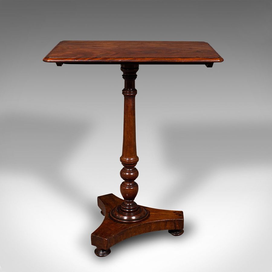 Antique Antique Tilting Lamp Table, English, Flame, Occasional, Side, Regency, C.1820