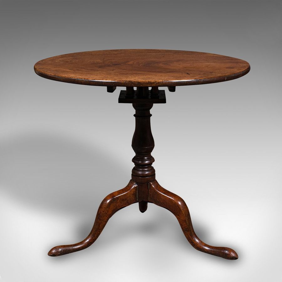 Antique Antique Occasional Table, English, Tilt Top, Lamp, Afternoon Tea, Georgian, 1800