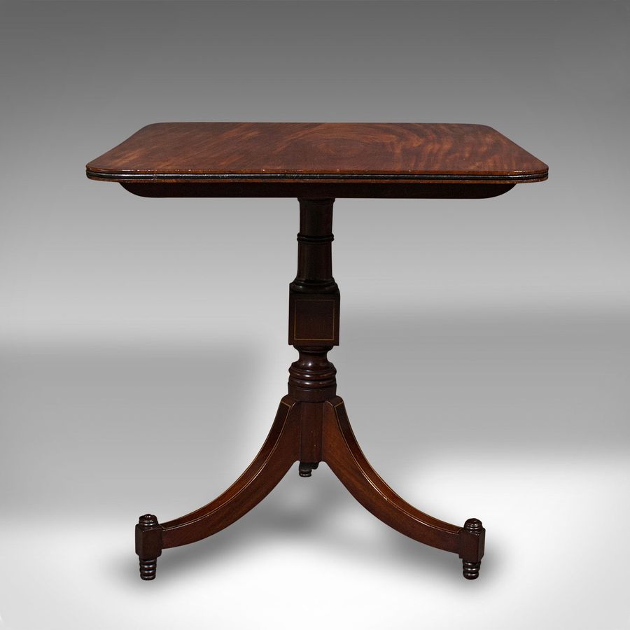 Antique Antique Occasional Table, English, Tilt Top, Lamp, Wine, Empire Taste, Regency
