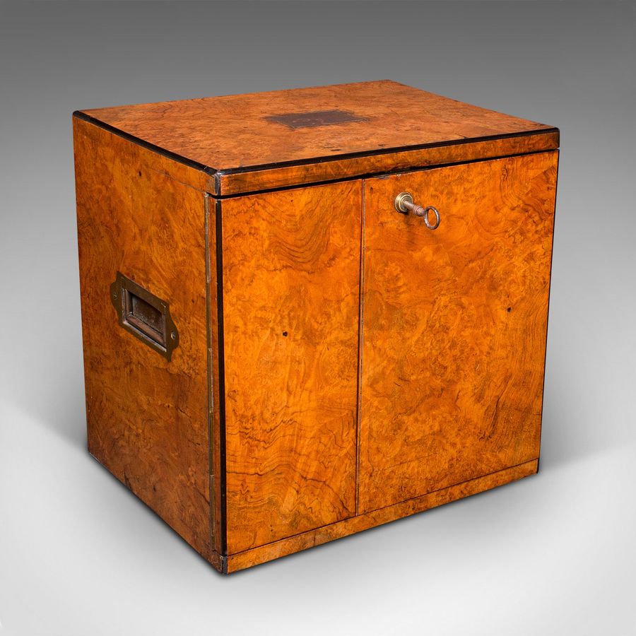 Antique Gentleman's Cigar Humidor, English, Campaign Smoker's Box, Regency, 1820