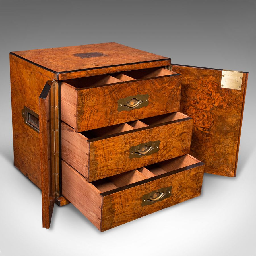 Antique Antique Gentleman's Cigar Humidor, English, Campaign Smoker's Box, Regency, 1820