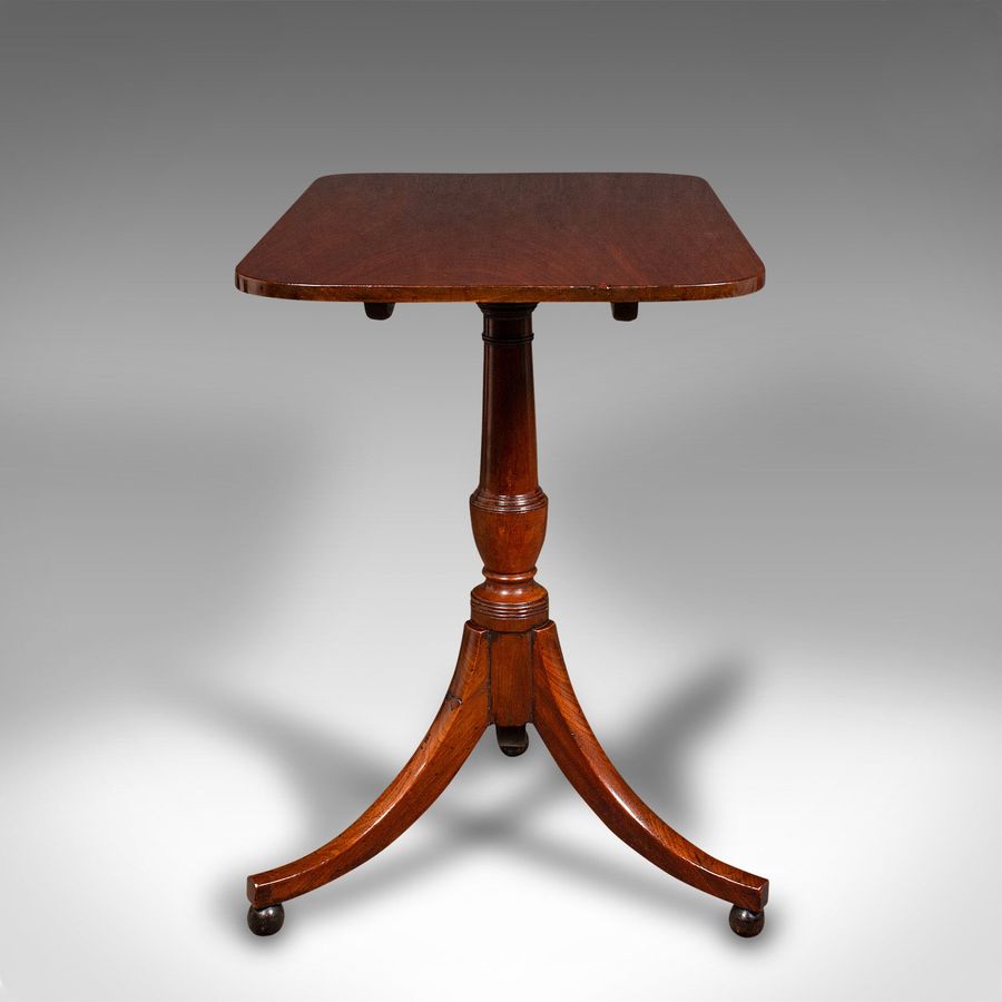 Antique Antique Supper Table, English, Snap Top, Lamp, Occasional, Regency, Circa 1820