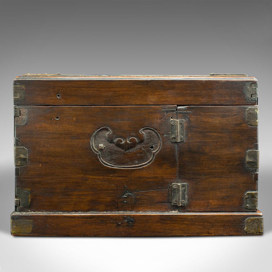 Antique Antique Cleric's Swing Out Case, Chinese, Travelling Box, Qing, Victorian, 1890