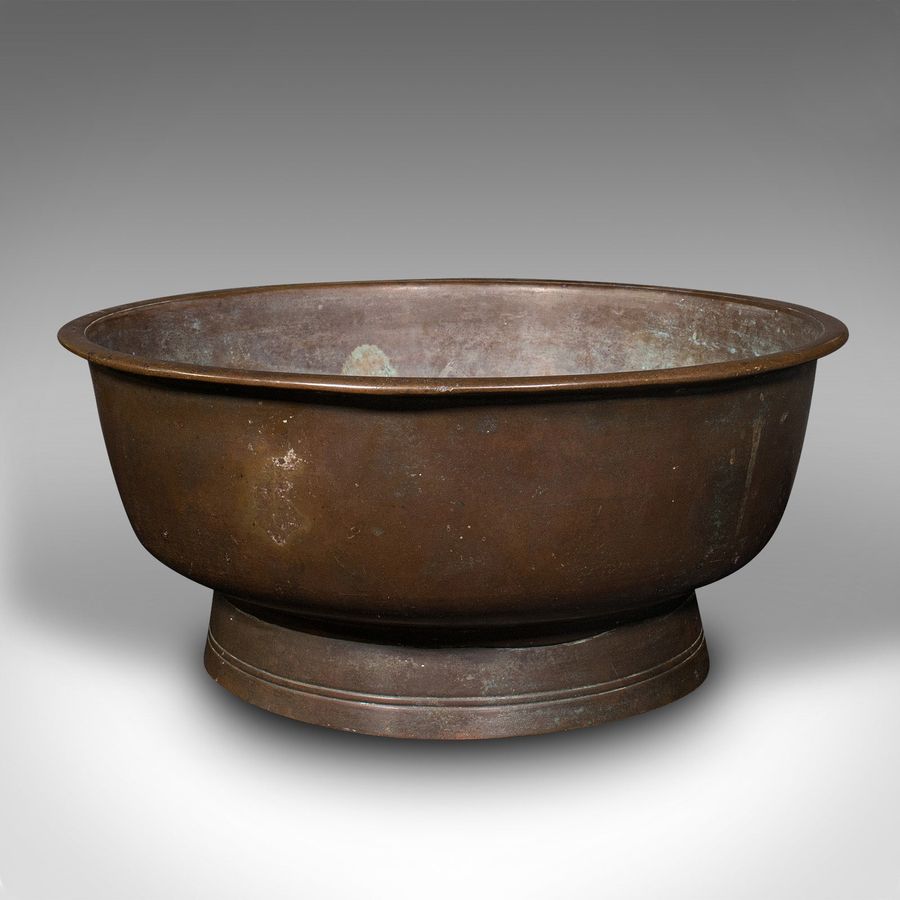Antique Large Antique Censer, Japanese, Bronze, Serving Bowl, Dish, Victorian, Meiji