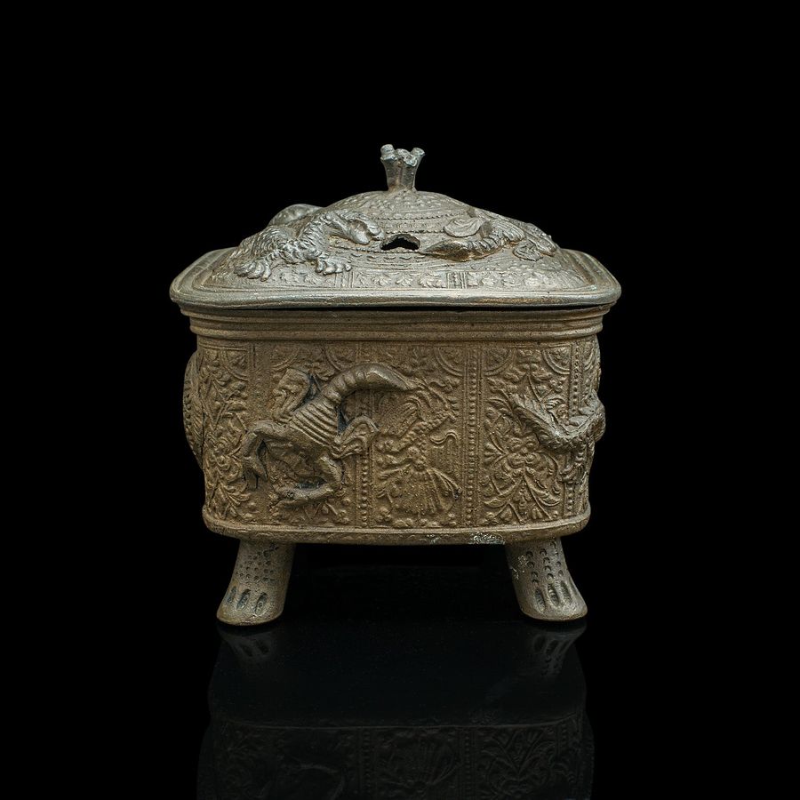 Antique Antique Decorative Censer, Chinese, Bronze, Incense Burner, Victorian, C.1850