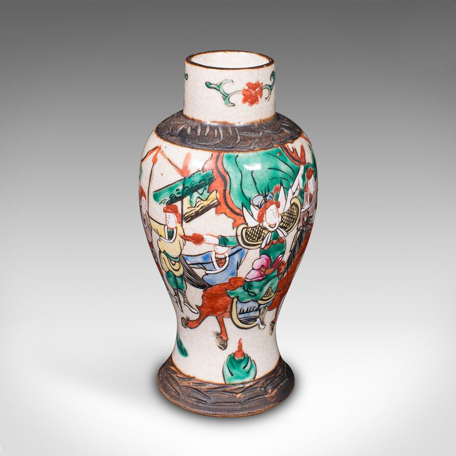Antique Small Antique Posy Vase, Japanese, Ceramic, Flower Urn, Meiji, Victorian, C.1900