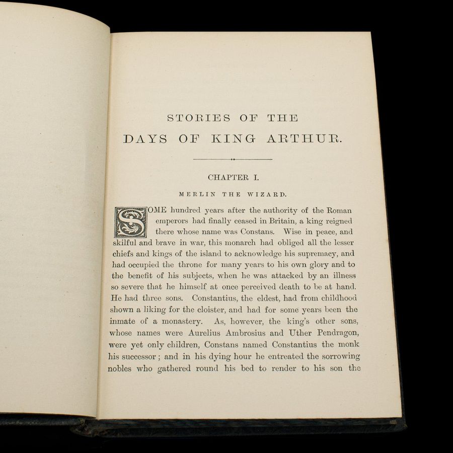 Antique Antique Book, Days of King Arthur, Mythology, English, Fiction, Late Victorian