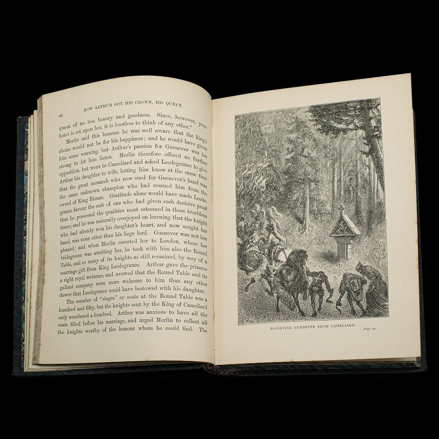 Antique Antique Book, Days of King Arthur, Mythology, English, Fiction, Late Victorian
