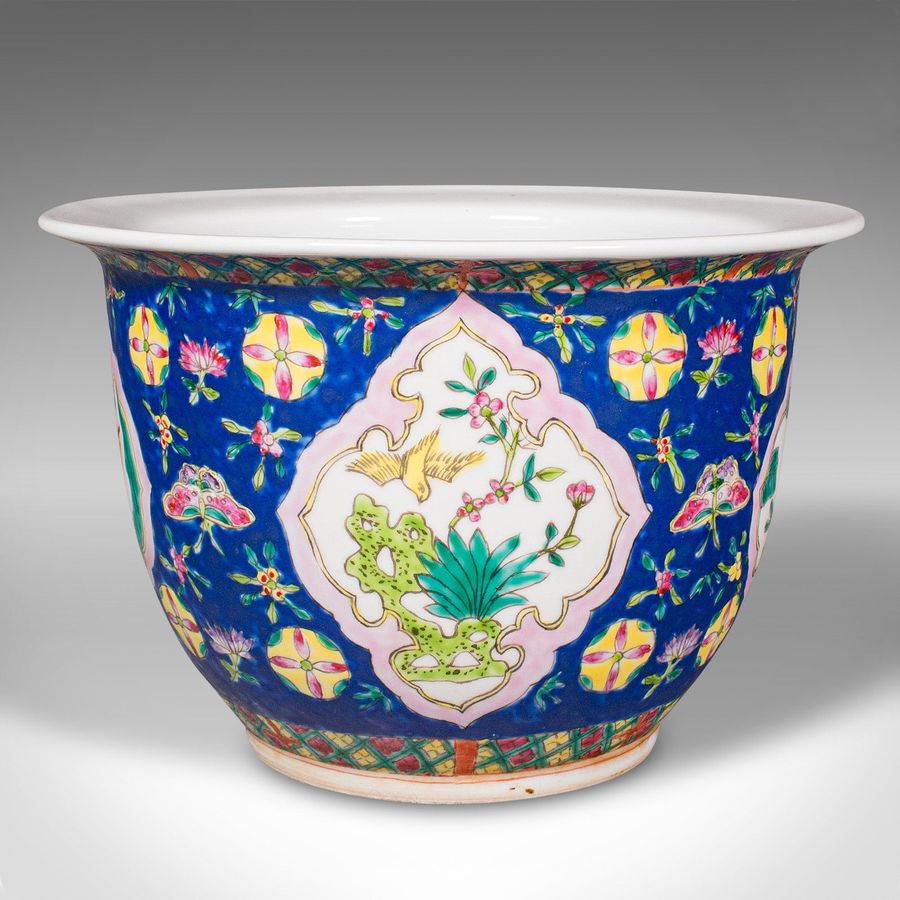 Antique Antique Decorative Jardiniere, Chinese, Ceramic Planter, Qing Dynasty, Victorian