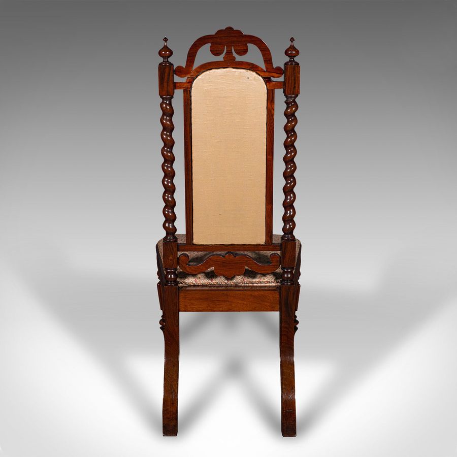 Antique Antique Morning Room Chair, English, Silk Cotton, Side Seat, William IV, C.1835