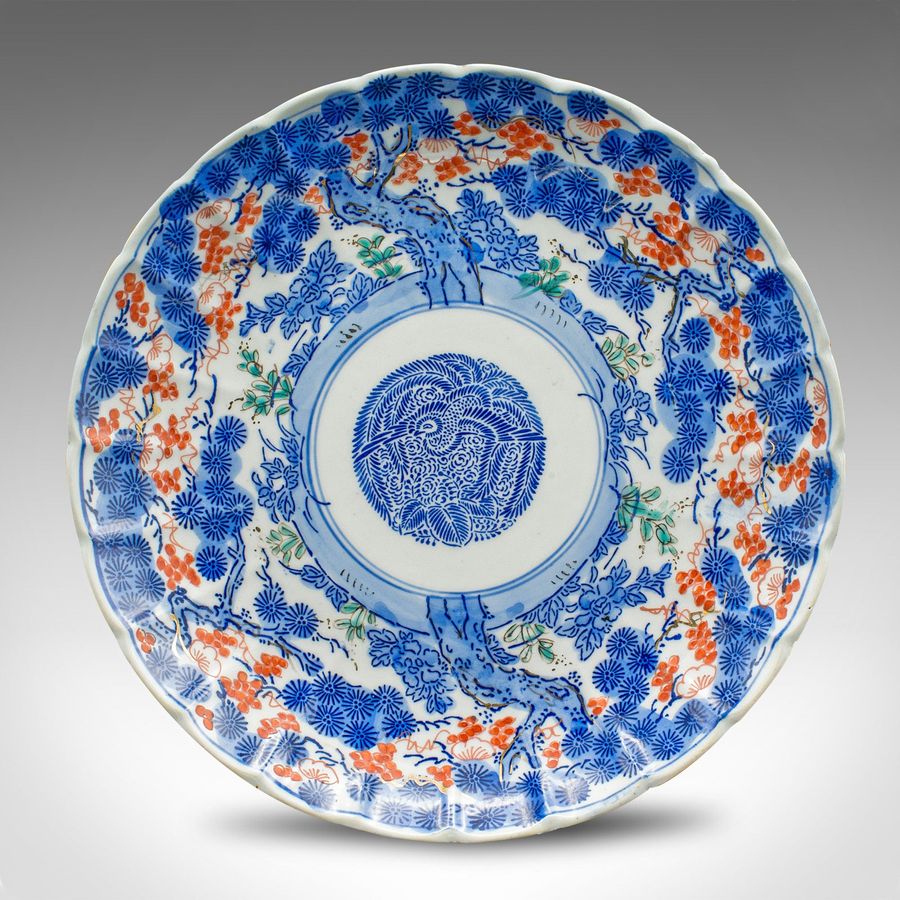 Antique Antique Decorative Plate, Japanese, Ceramic, Serving Dish, Imari, Victorian