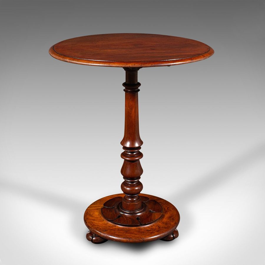 Antique Antique Tilt Top Wine Table, English, Side, Lamp, Occasional, William IV, C.1835