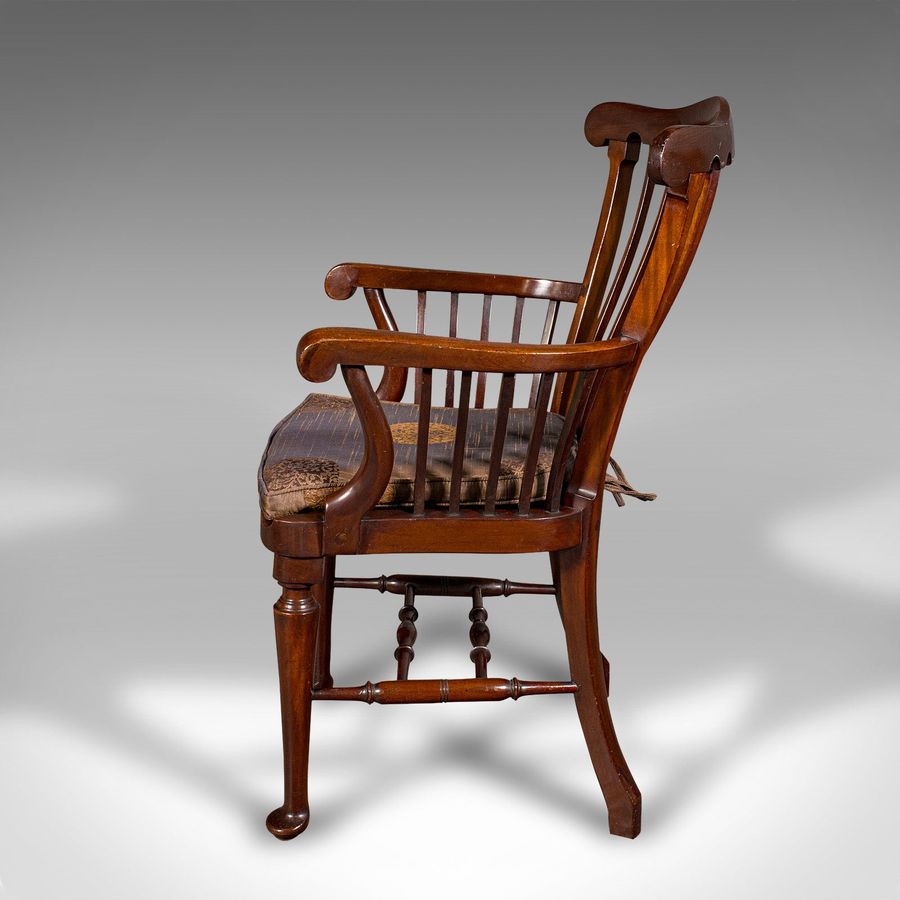 Antique Antique Cleric's Armchair, English, Elbow Chair, Georgian Revival, Victorian
