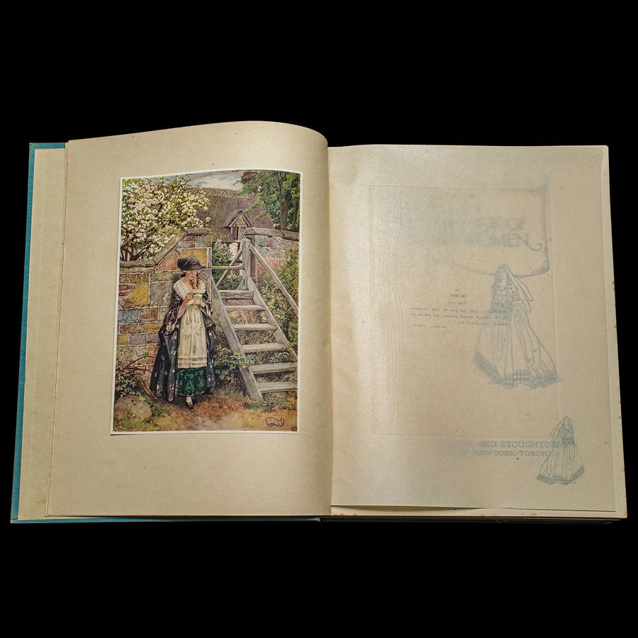 Antique Antique Art Book Golden Book of Famous Women, English, Eleanor F Brickdale, 1919
