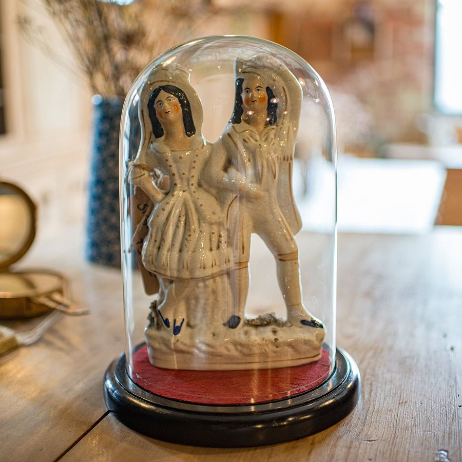 Antique Small Antique Display Case, English, Glass, Taxidermy Dome, Victorian, C.1900