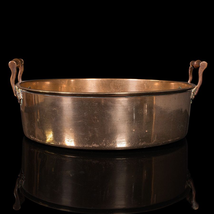 Antique Antique Duck Roasting Pan, English, Bronze, Preserving Dish, Georgian, C.1800