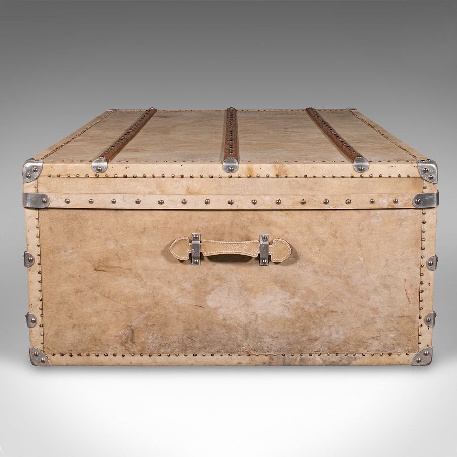 Antique Gigantic Antique Shop's Display Chest, English, Vellum, Oak, Trunk, Coffee Table