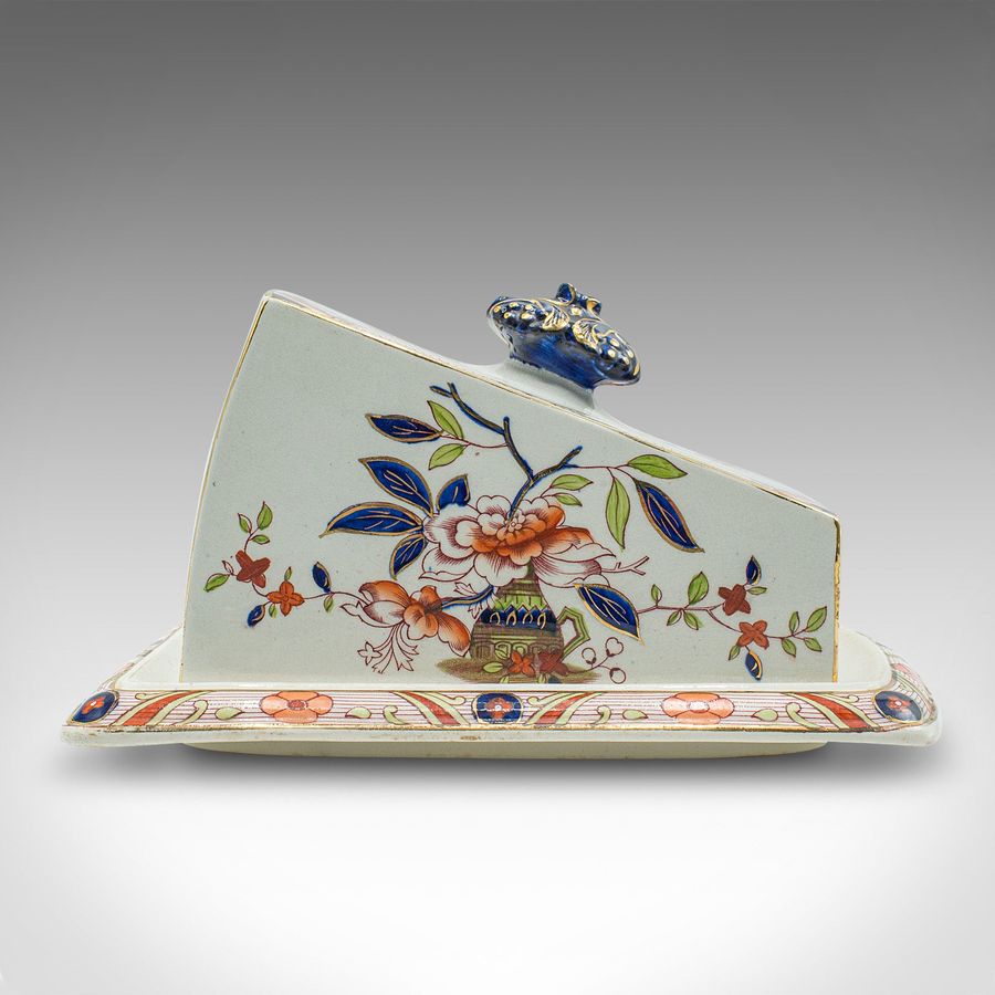 Antique Antique Kitchen Cheese Keeper, English, Ceramic, Butter Dish, Edwardian, C.1910