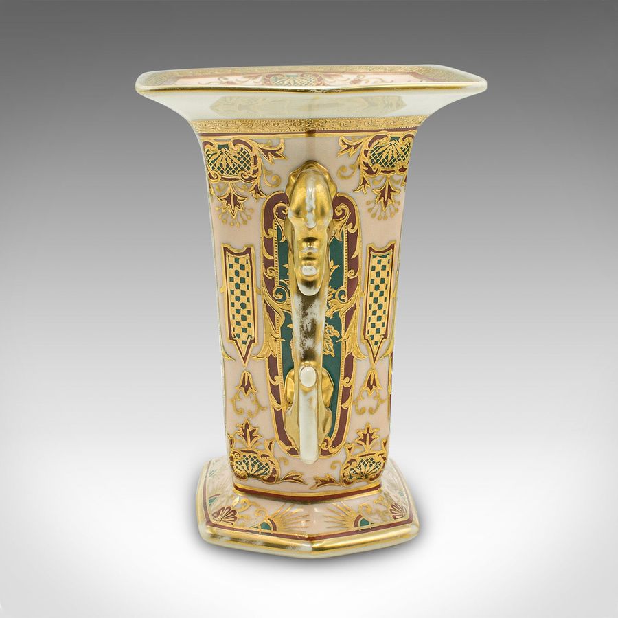 Antique Antique Display Vase, Japanese, Ornate Ceramic, Flower Sleeve, Noritake, C.1920