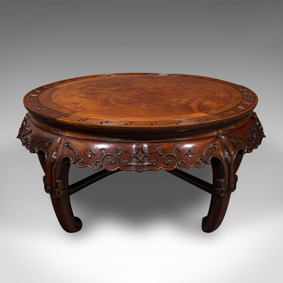 Antique Antique Centre Coffee Table, Chinese, Burr Walnut, Low, Early 20th Century, 1920