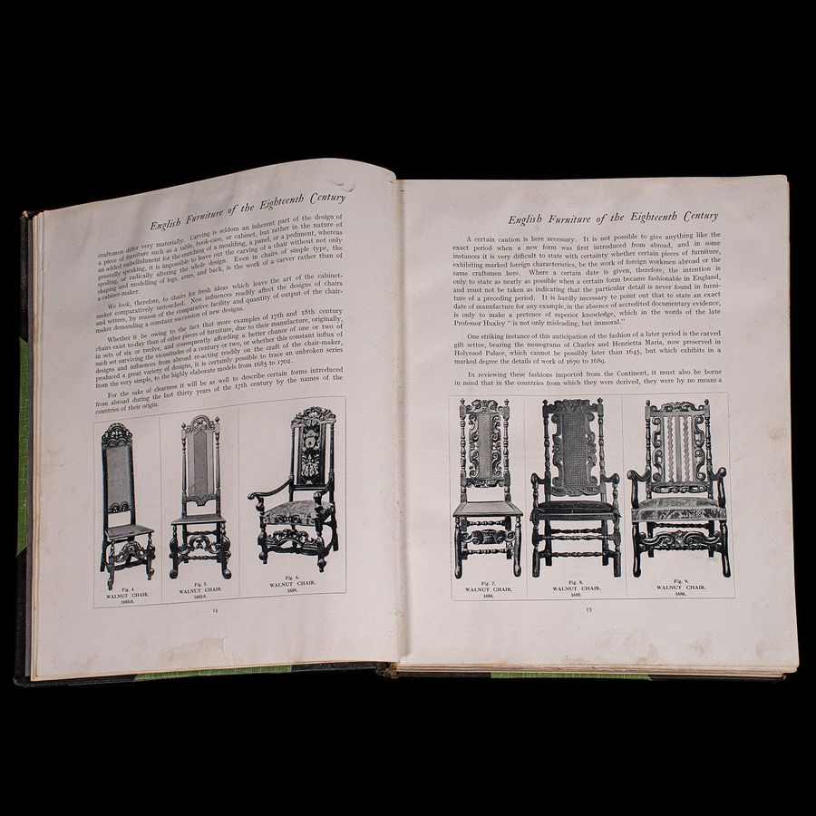 Antique 3vols Antique Reference Books, English Furniture of the 18th Century, Cescinsky