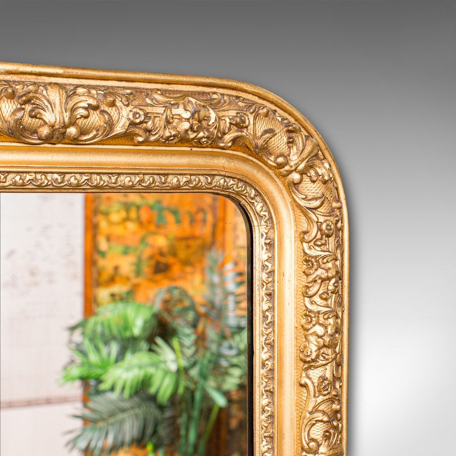 Antique Small Antique Hall Mirror, English, Gilt Gesso, Vanity, Wall, Georgian, C.1800