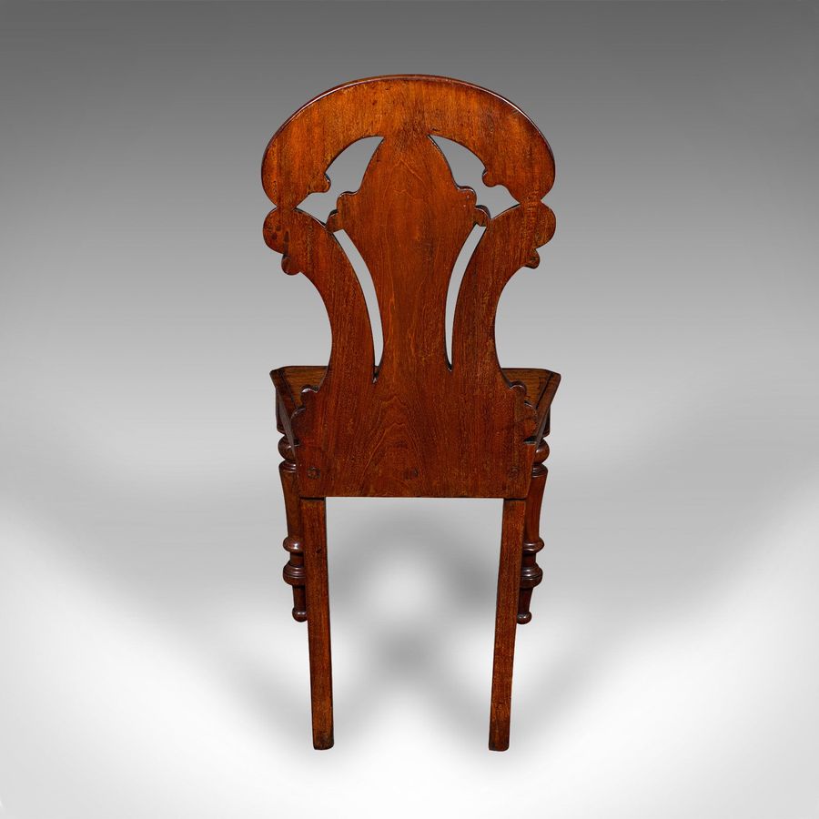 Antique Antique Hall Chair, Scottish, Walnut, Occasional, Reception Seat, Regency, 1820