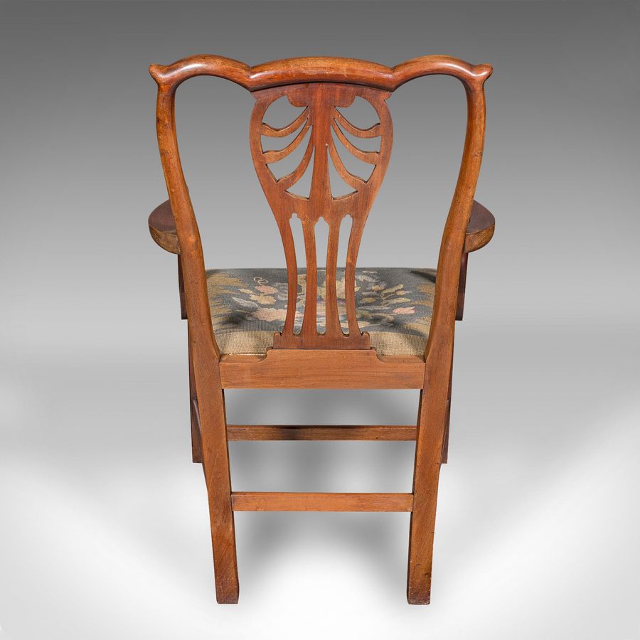 Antique Antique Morning Room Elbow Chair, English, Lounge Seat, Armchair, Georgian, 1800