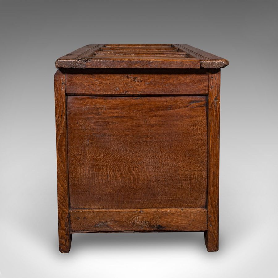 Antique Large Antique Coffer, English, Oak Storage Trunk, Linen Chest, William III, 1700