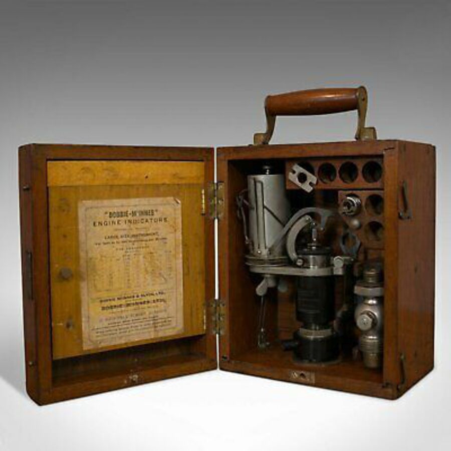 Antique Antique Engine Indicator, Scottish, Scientific Instrument, Dobbie McInnes, 1920