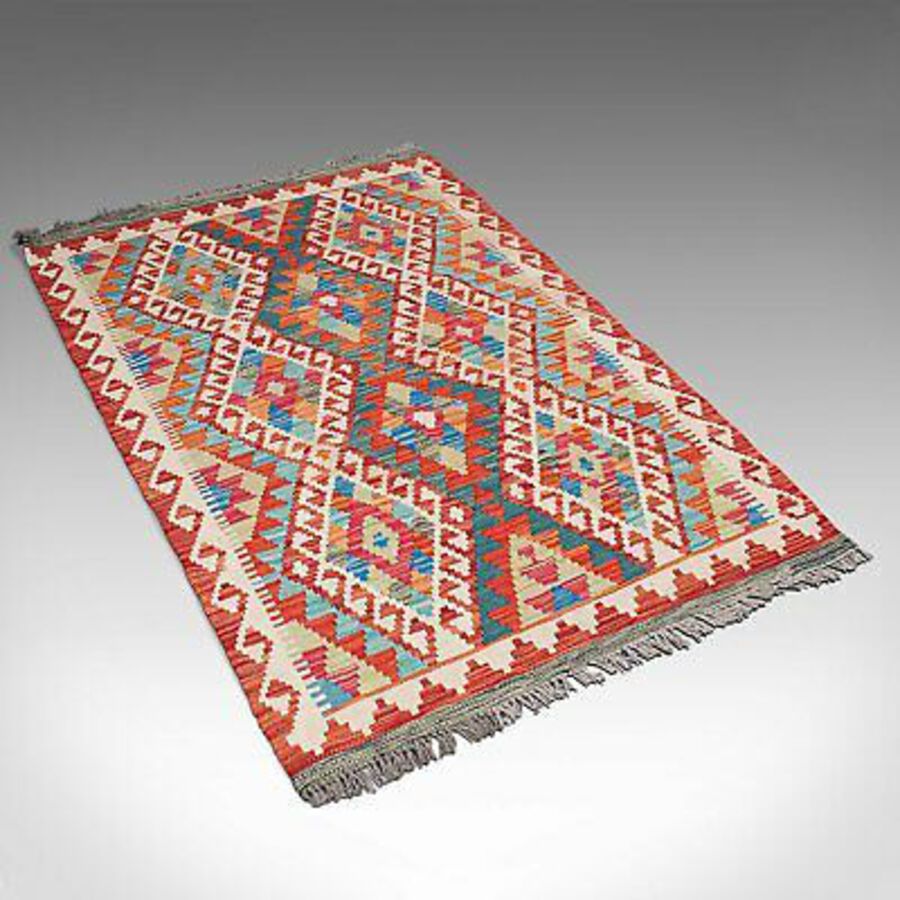 Antique Small Vintage Choli Kilim Rug, Persian, Decorative, Hall, Lounge Carpet, C.1980