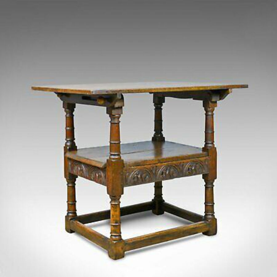 Antique Monk's Bench, Metamorphic Table, Chair, English Oak, C18th and Later