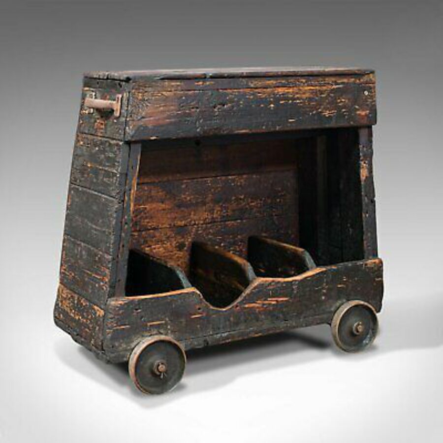 Antique Antique Industrial Machinist's Truck, English, Trolley, Kitchen, Wine, Victorian