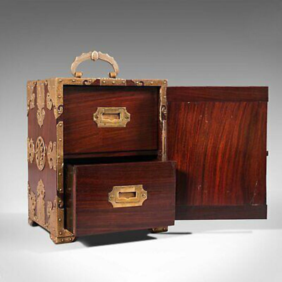 Antique Antique Collector's Box, Chinese, Rosewood, Decorative Specimen Case, Circa 1920