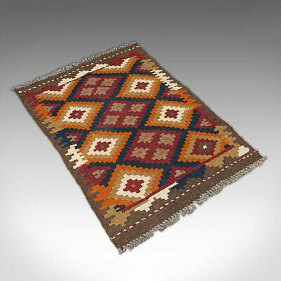 Antique Vintage Maimana Kilim Rug, Caucasian, Decorative Carpet, Prayer Mat, Late 20th.C