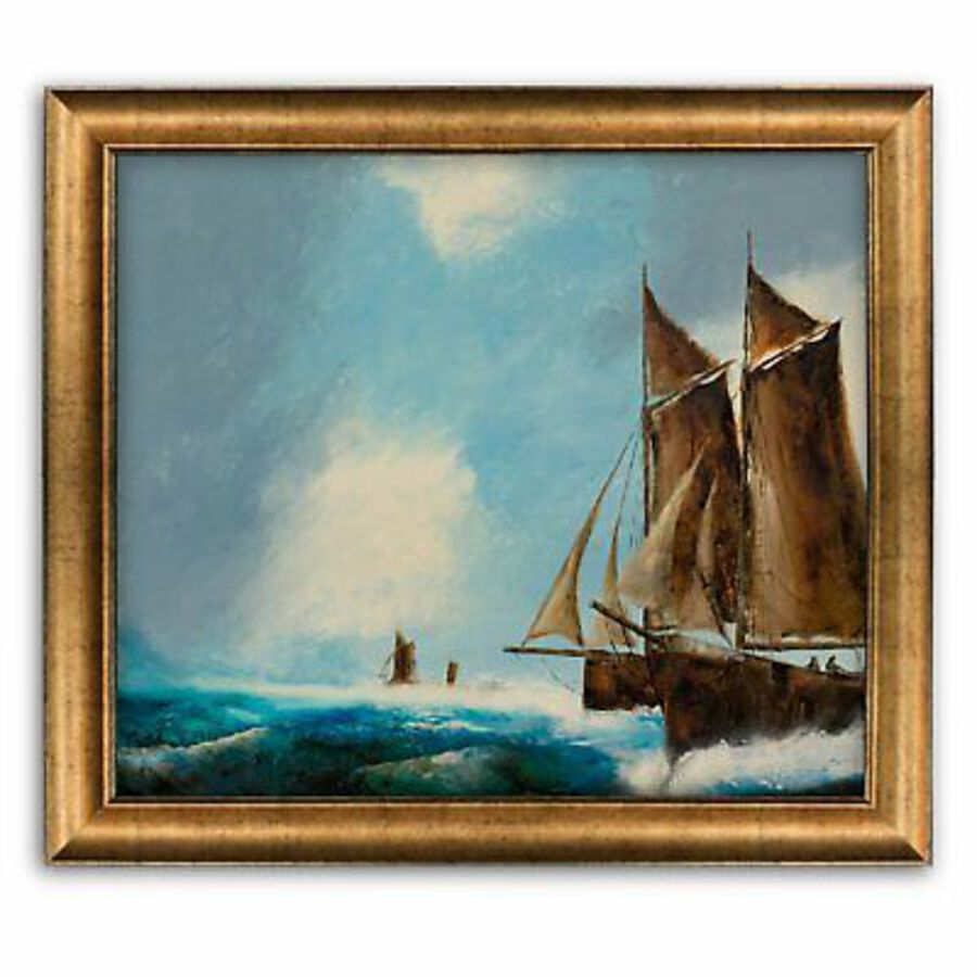 Classic Maritime, Oil Painting, Marine, Original, Ships, Ocean, Art, 25