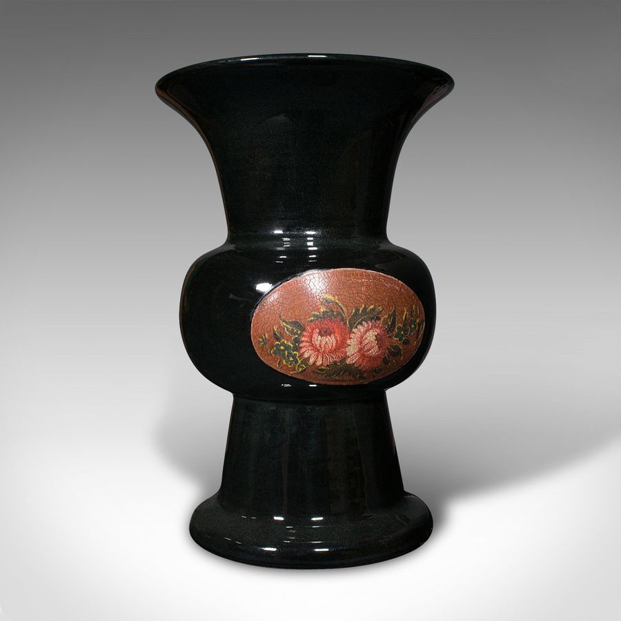 Antique Antique Display Vase, English, Ceramic, Flower Urn, Ritual Form, Edwardian, 1910