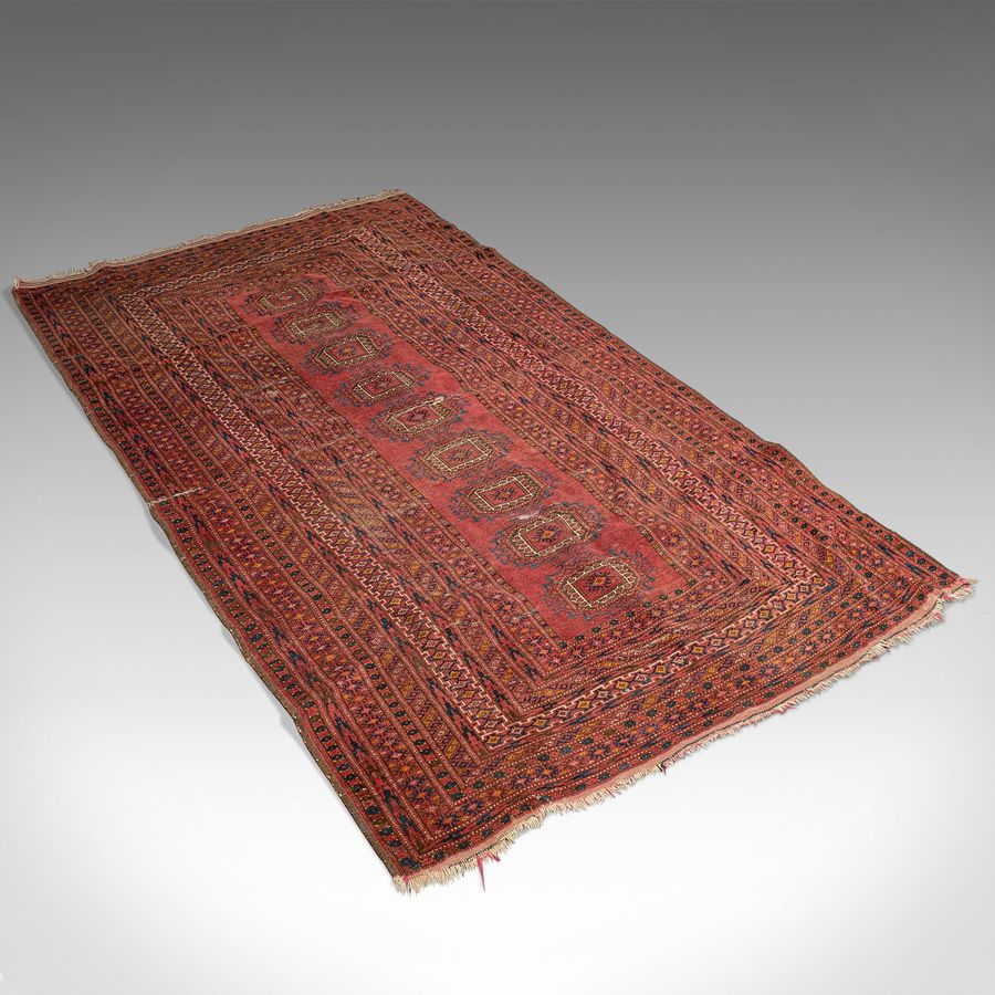 Antique Antique Turkoman Rug, Middle Eastern, Woven Dozar, Decorative Carpet, Circa 1920