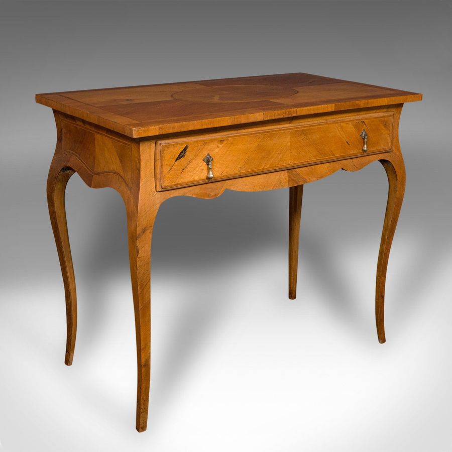 Antique Antique Bureau Plat, French, Walnut, Writing Desk, Louis XV Revival, Victorian