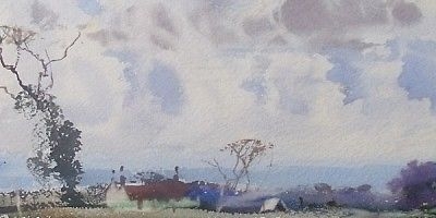 Arthur Royce Bradbury Rural Landscape Watercolour Painting