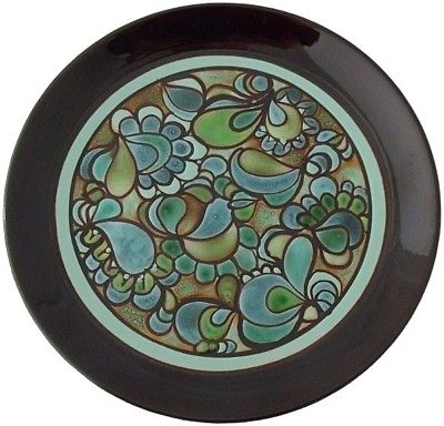 Superb Poole Pottery Ionian Plate By Julia Wills 1970's
