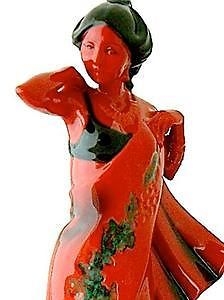 Rare Royal Doulton Eastern Grace Flambe Lady Figure