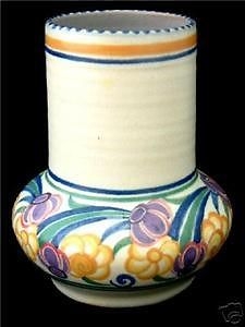 Early Poole Pottery Carter Stabler Adams Art Deco Vase