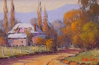 Werner Filipich (Austrian Artist) Landscape Oil Painting - Tumut NSW Australia