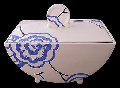 Clarice Cliff Bizarre Tureen And Cover In The Clytia Pattern - 1930's Art Deco