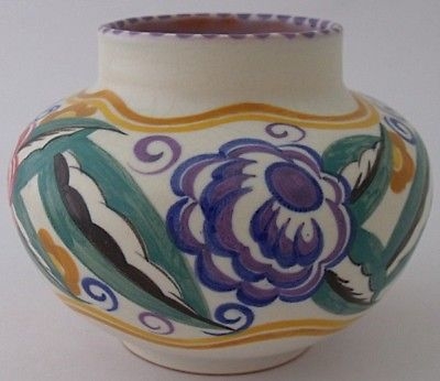 Early Poole Pottery FQ Vase Designed By Truda Carter