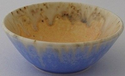 Antique Wonderful Small Ruskin Pottery Crystalline Bowl - Art Deco