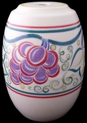 Attractive Poole Pottery Grape Pattern Lamp Base