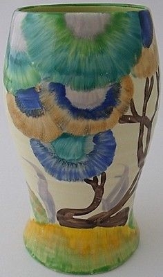 Beautiful Clarice Cliff Bizarre Viscaria Vase - 1930's Art Deco