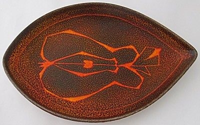 Poole Pottery Aegean Shape 91 Dish - Stylised Design